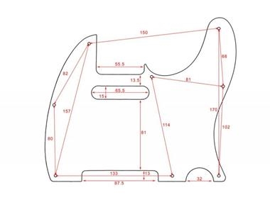 GOLP. TELECASTER 3 CAPAS NEGRO USA | GT3N