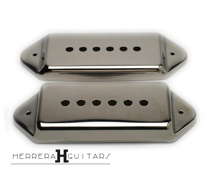 TAPA PASTILLA P90 OREJA DE PERRO (METAL NICKEL) | PC0739-001